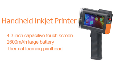 Handheld inkjet printer small characters color printing QR code text logo date