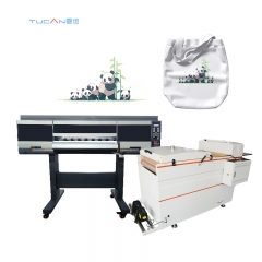Tucan TC-605 DTF printer with fast speed belt type pre-heating oven heater 5 heads Epson i3200 9 colors application