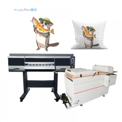 Tucan TC-605 DTF printer with fast speed belt type pre-heating oven heater 5 heads Epson i3200 9 colors application