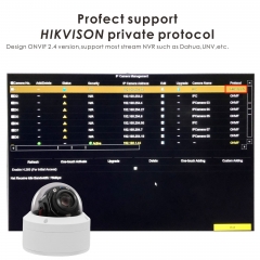 (Hikvision Compatible)HD 1080P Outdoor/Indoor POE IP PTZ 2MP Dome Security Camera, 2.7-13.5mm Motorized 5X Zoom,Pan:0~355°/Tilt:0~90°, 98ft Night Vision, Audio RCA Interface,Motion,Onvif