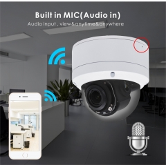 1080P WiFi IP PTZ Camera, Water-Proof IP66 Outdoor/Indoor, 2MP Wireless Security Dome Camera, 98ft Night Vision, 2.7~13.5mm 5X Optical Zoom, Motion Detection,ONVIF,Pre-Installed 64G TF Card