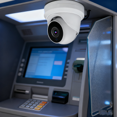 Vonihome PoE IP Turret Dome Camera with 80ft Night Vision, 105°Wide Angle, Built-in Mic, Human/Vehicle Detection