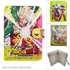 2 Styles Dragon Ball Z Snap Button Snap Button Folding Coin Purse Anime Wallet