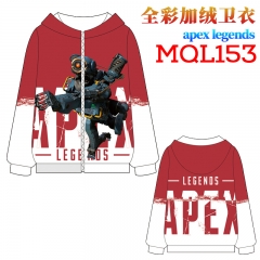 8 Styles Apex Legends Autumn and Winter Colorful Long Sleeve Plus Velvet Hoodie Sweater