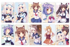 8 Styles Nekopara Cartoon Cosplay Anime Card Sticker (10pcs/set)