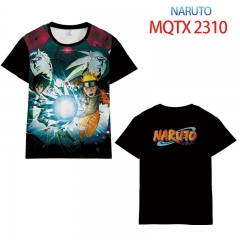 Naruto Cartoon 3D Printing Short Sleeve Casual Anime T shirt （European Sizes）