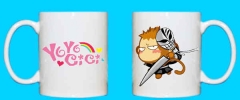 2  Different Styles YoCi Cartoon Cosplay 3D Character Printing Cup Anime Ceramic Mug