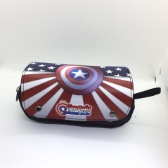 8 Styles Captain America Custom Design Cosplay Cartoon Canvas Anime Pencil Bag