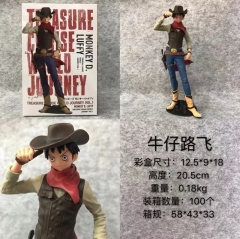 One Piece Cowboy Luffy Collectible Gift Plastic Model Anime PVC Figure