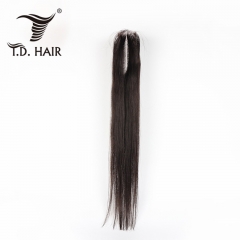 2*6 Lace Closure Straight Hair Natural Color Human Hair Closure Transparent and HD lace