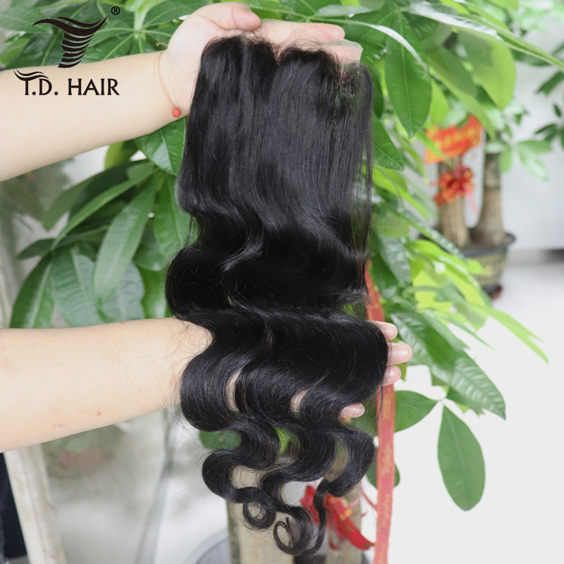 Body Wave Closure 4x4 HD Trasparent Lace Closure Brazilian Human Virgin Hair Swiss Lace Pieces Bleached Knots Free Part Natural Color