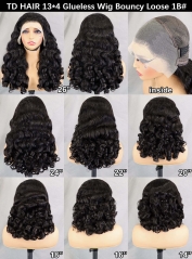 For Drammeh Haddyjatou: 1PCS18 inch #NC  13*4 Glueless wig Bouncy loose  total price is 125USD including shipping to Sweden