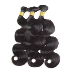 TD Hair Bulk  real Human Hair for Braiding Body Wave Brazilian No Weft  100g/Bundle 16 to 26 Inch Virgin Hair Bulk