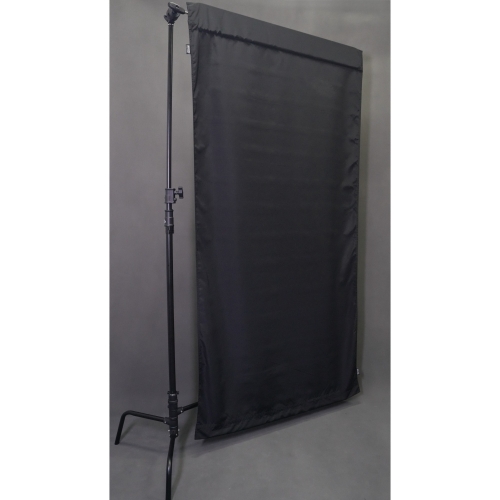 Black Solid Wag Flag Slip-ons