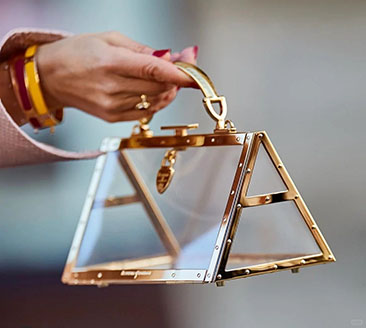 Triangular Metal Frame Bags