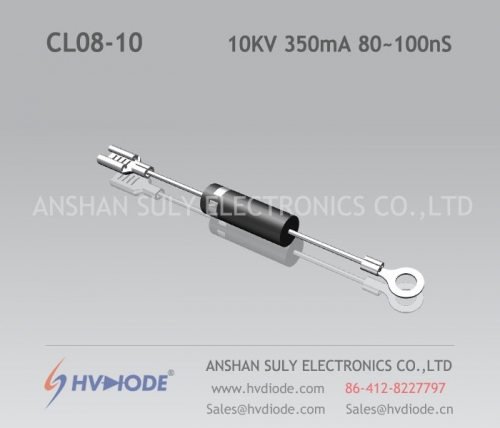 10KV350mA80nS tiempo de recuperación rápida para horno de microondas inverter de alta frecuencia CL08-10 fabricante de diodos de alto voltaje HVDIODE