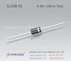 High frequency SLG08-02 ultra fast recovery high voltage diode 8KV200mA70nS