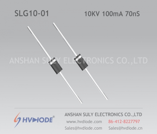 Recuperación ultrarrápida SLG10-01 diodo de alto voltaje de alta frecuencia HVDIODE producido 10KV100mA70nS