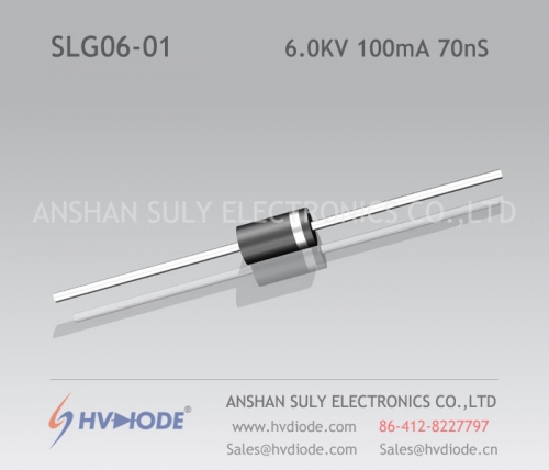 Recuperación ultrarrápida SLG06-01 6KV100mA70nS producida por HVDIODE