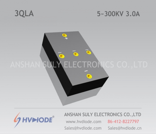 Genuino frecuencia de potencia 3QL5 ~ 300KV / 3.0A fabricantes de HVDIODE de puente trifásico de alto voltaje