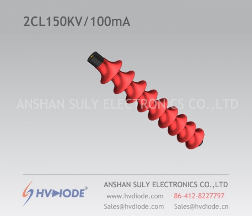 Frecuencia de alimentación 2CL150KV / 100mA paraguas de alto voltaje pila de silicio HVDIODE productos buenos genuinos
