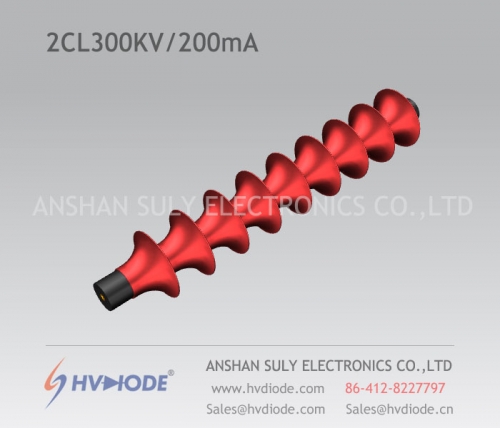 Paraguas de alto voltaje de silicio stack 2CL300KV / 200mA frecuencia de potencia marca HVDIODE