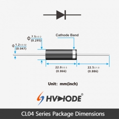 CL04-20 низкочастотный высоковольтный диод 20 кВ 500 мА