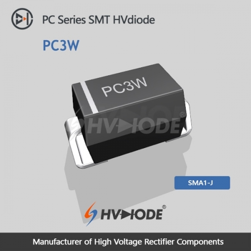 PC3W SMD-Hochspannungsdiode 3KV, 1200mA, 75nS
