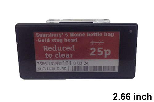 2.66 inch esl electronic shelf label