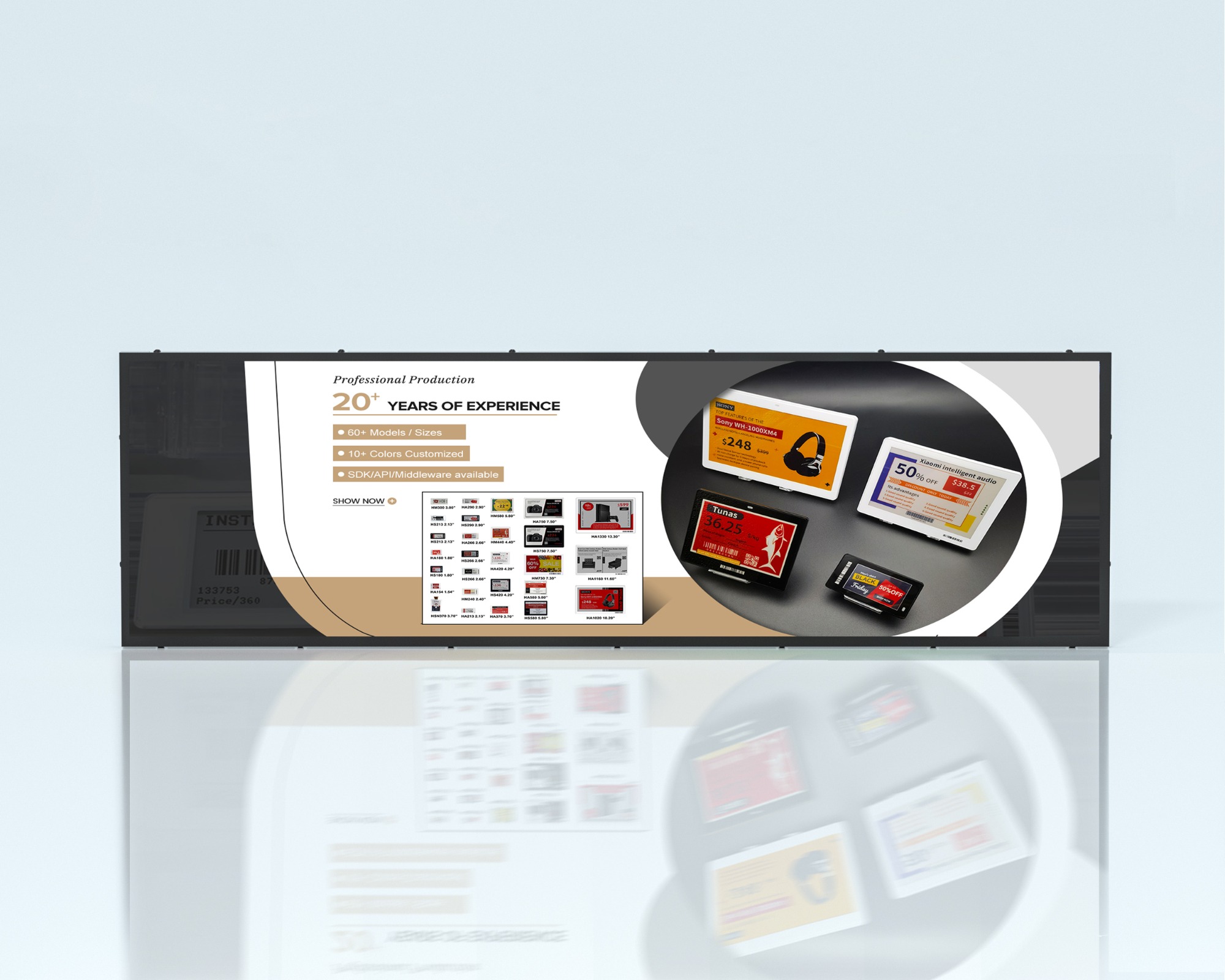 Shelf Edge LCD Display