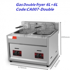 Gas Double Fryer