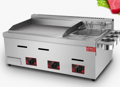 Gas Griddle with Fryer