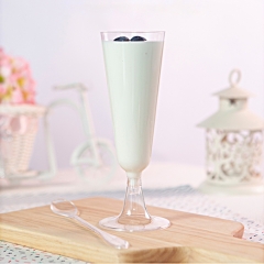 Disposable Plastic Mousse Cup Transparent Goblet Clear Decorated Cocktail Dessert cups