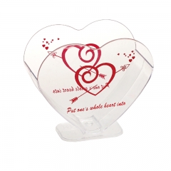 CH-54 Heart Shape Plastic Dessert Cup/110ml Capacity/Partyware