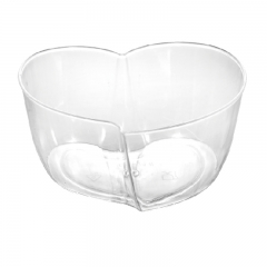 CH-74 Heart Shape Plastic Dessert Cup for romantic occasions