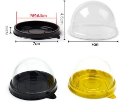 Clear Food Containers BPA Free Plastic Storage Containers Cake Box Cookie Container , Case of 100