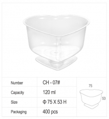 4oz Clear heart shape PS plastic partyware,dessert cup with lid and spoons,disposible party items,dessert cups