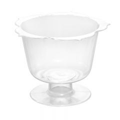4oz Clear PS plastic partyware,dessert cup with lid and spoons,disposible party items,dessert cups