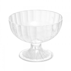 4oz Clear round plastic partyware with spoons,disposable plastic & pudding cup,party items