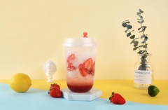 U Shape Plastic bubble tea/milk tea cup