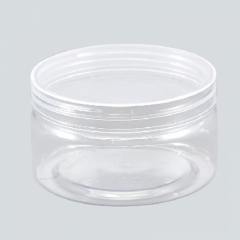 380ml plastic jar with lid,PET bottom,clear round plastic container for foods