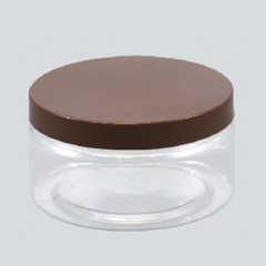 380ml plastic jar with lid,PET bottom,clear round plastic container for foods