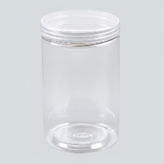 400ml plastic jar with lid,clear round PET bottles,food grade plastic container for foods