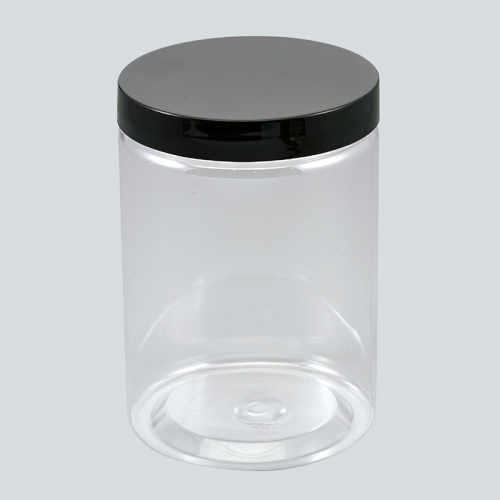 330ml plastic jar with lid,clear round PET bottles,food grade plastic container for foods