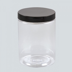 600ml plastic jar with lid,food grade PET bottles,plastic container for foods take away