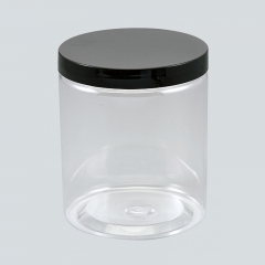 500ml plastic jar with lid,food grade PET bottles,plastic container for foods take away