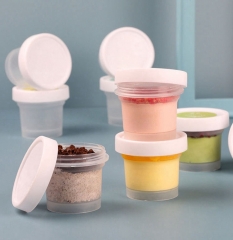 Ice Cream Cups PP Plastic Packaging Bowl Yogurt Jar Dessert cup with lid