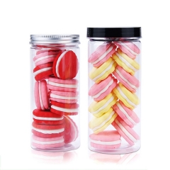 600ml plastic jar with lid,food grade PET bottles,plastic container for foods take away