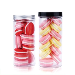 310ml plastic jar with lid,clear round PET bottles,food grade plastic container for foods and nuts