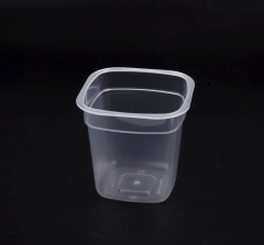 Mini Dessert Cups with Lids and Spoons Square Large Clear Plastic Parfait Appetizer Cup